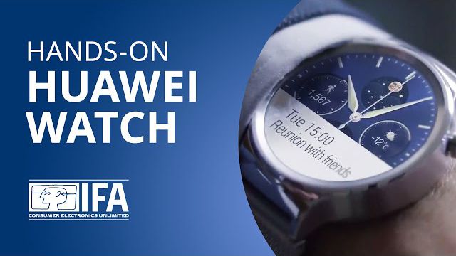 Huawei Watch entra no páreo dos bons smartwatches do mercado [Hands-on | IFA 201