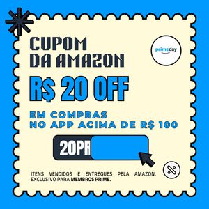 🎁 Amazon - R$ 20 OFF em compras acima de R$ 100 | CUPOM + SÓ NO APP 🎁
