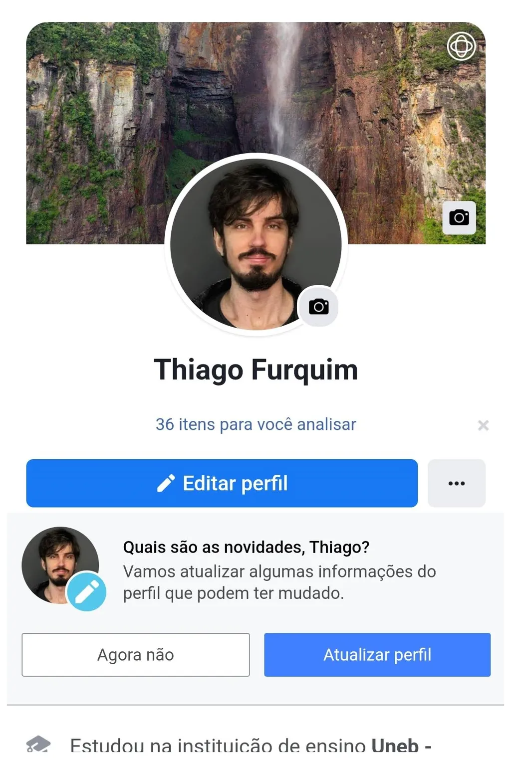 Analise a foto de perfil do Facebook para descobrir um perfil fake ou genuíno (Captura de tela: Thiago Furquim/Canaltech)