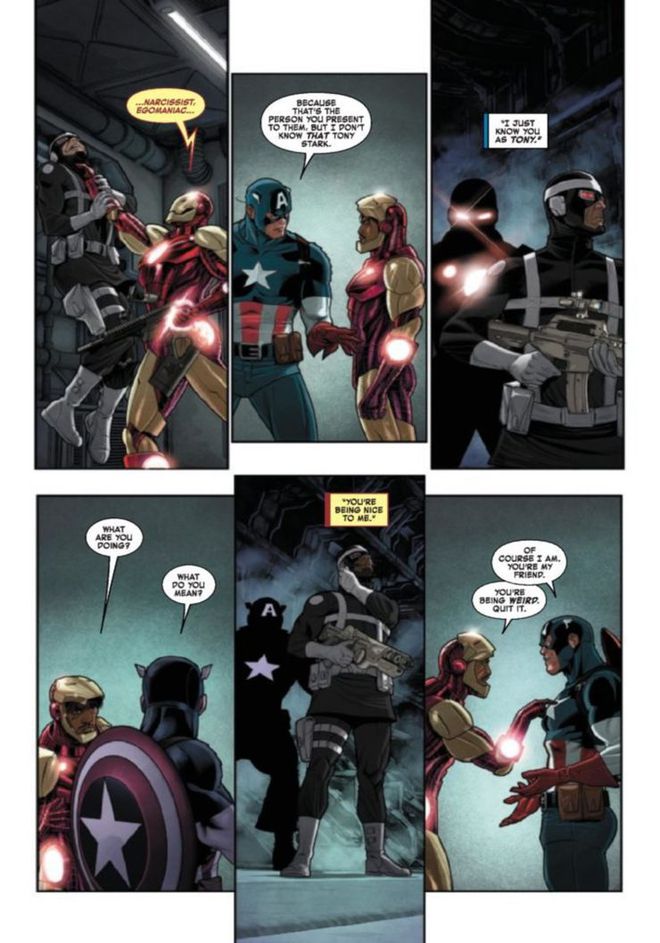 Cena de Captain America/Iron Man nº 2 (Imagem: Reprodução/Marvel)