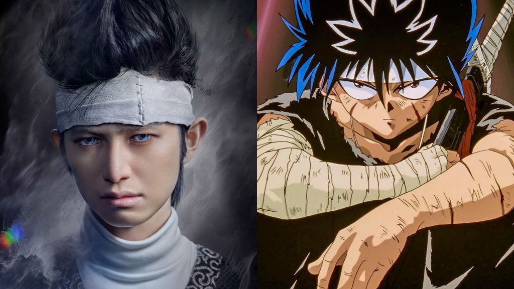 Yu Yu Hakusho  Compare os personagens do anime com os do live