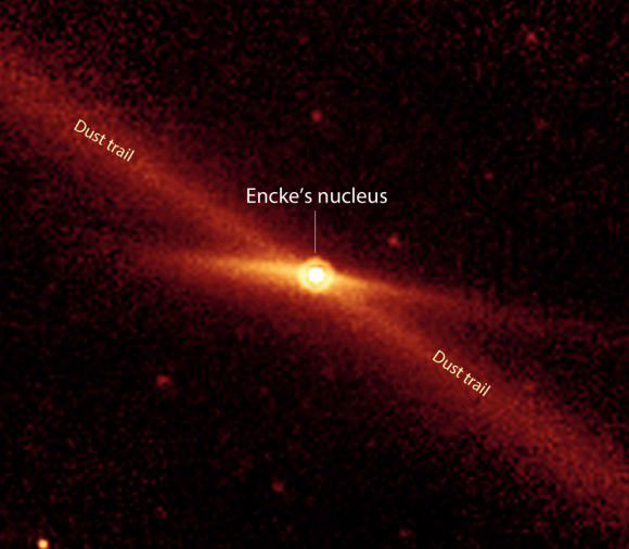 O cometa Enke, candidato a responsável pelo impacto do Young Dryas (Imagem: NASA)