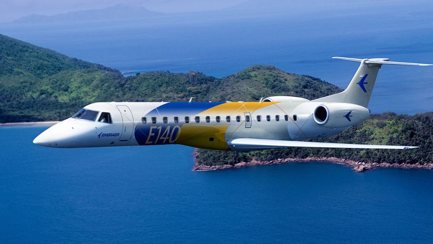 Aviões comerciais Embraer