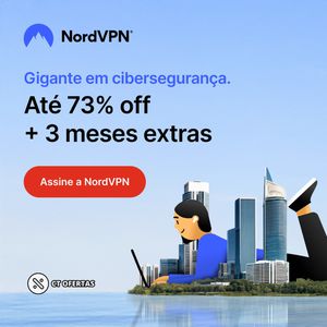 Até 73% OFF no plano de 2 anos da NordVPN + 3 meses extras | A partir de R$ 8,90 por mês