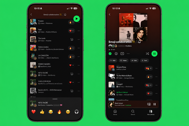 Track Reactions no Spotify