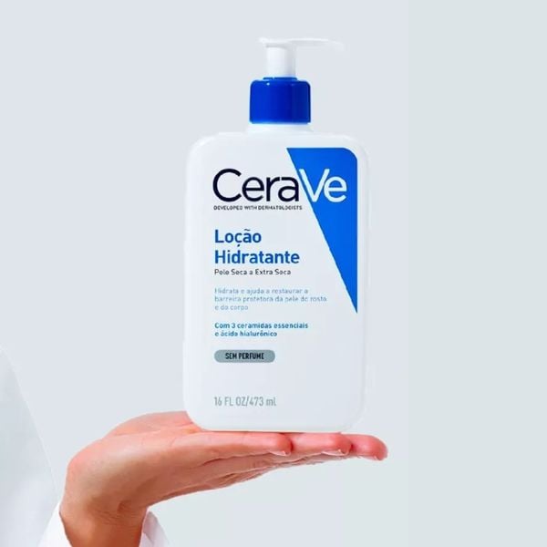 Loção Hidratante Cerave com Ácido Hialurônico, Sem Perfume, 473 ml | CUPOM