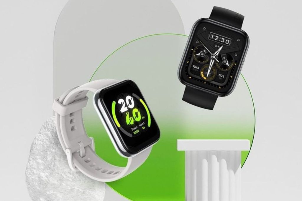 O Realme Watch 2 Pro traz tela e bateria maiores, além de oxímetro e GPS integrados (Imagem: Reprodução/91Mobiles)