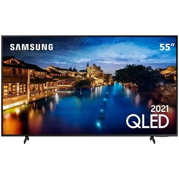 Smart TV QLED 55" Samsung 4K HDR QN55Q60AAGXZD 3 HDMI