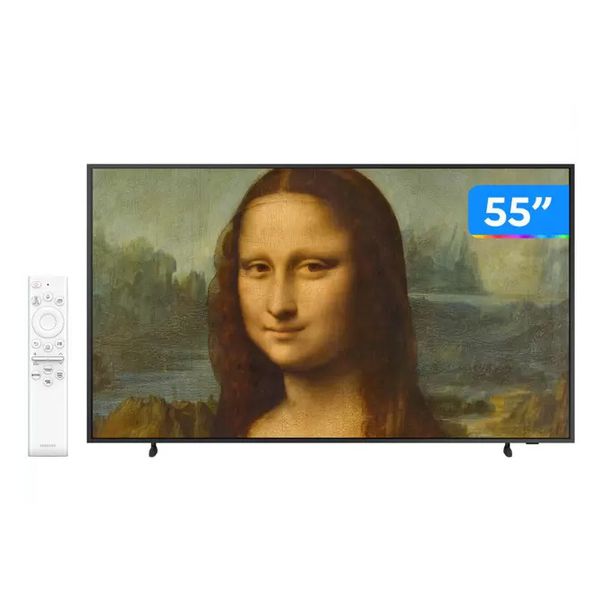 Smart TV 55” 4K QLED Samsung The Frame VA 120Hz - Wi-Fi Bluetooth Alexa Google QN55LS03BA [CUPOM EXCLUSIVO]