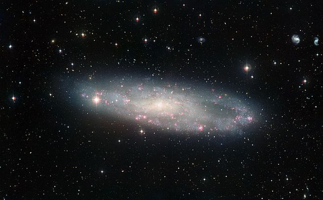 A galáxia NGC 247 (Imagem: Reprodução/ESO)