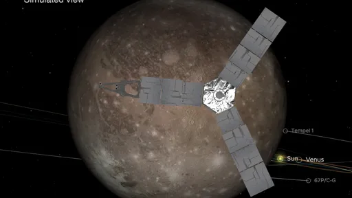 Sonda Juno observa a lua Ganimedes na maior aproximação já realizada em 20 anos