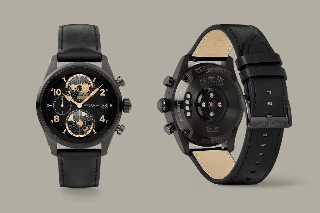 O Montblanc Summit 3 repete o visual dos relógios clássicos da marca de luxo (Imagem: Divulgação/Montblanc)