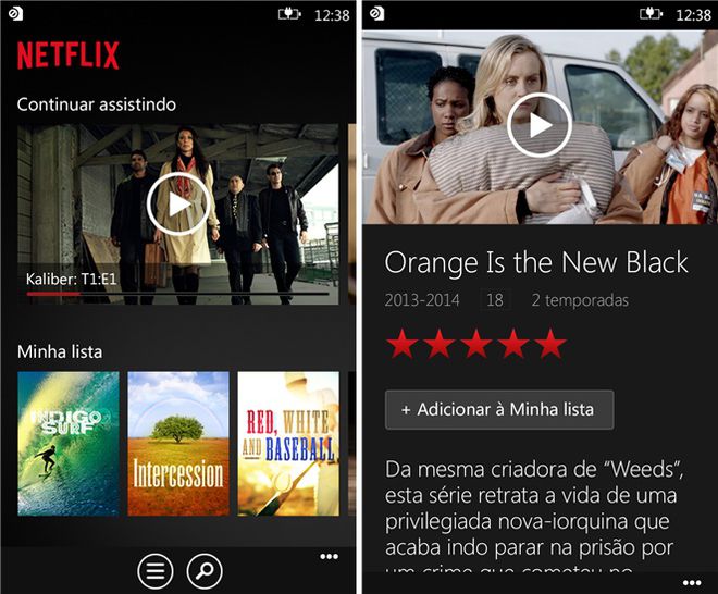 Netflix no tablet e smartphone