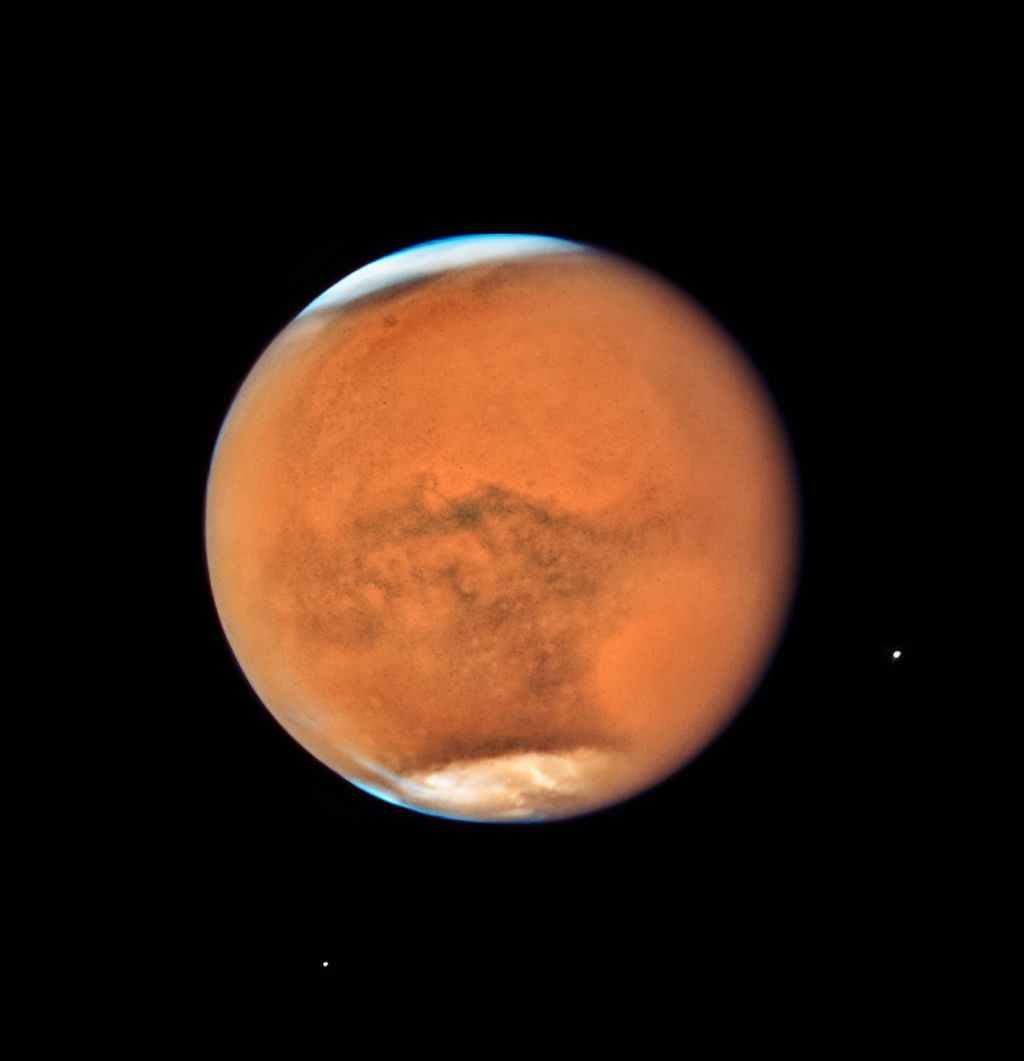 Imagem de Marte registrada pelo telescópio Hubble (Foto: NASA)