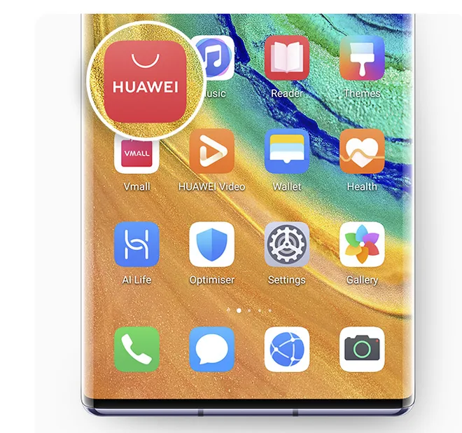 O mercado de apps roda em qualquer dispositivo com Android, mesmo que o celular não seja da Huawei (Imagem: Reprodução/Huawei)