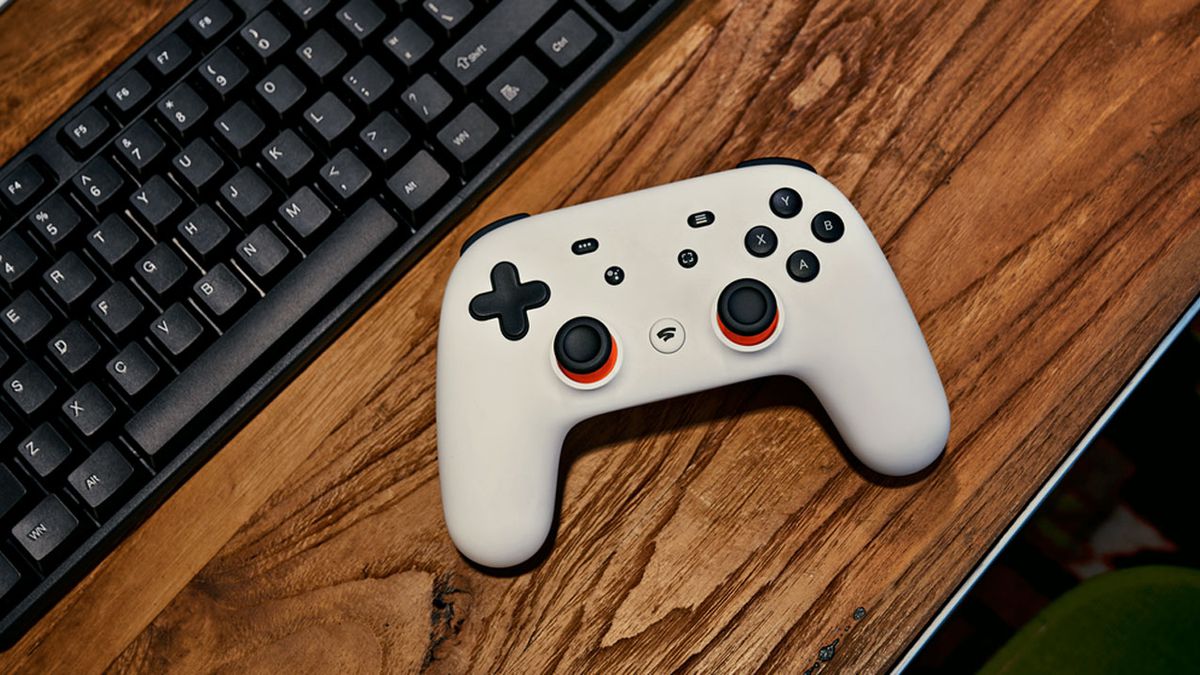 Iniciando Um Jogo No Google Stadia App Smartphone Cloud Gaming