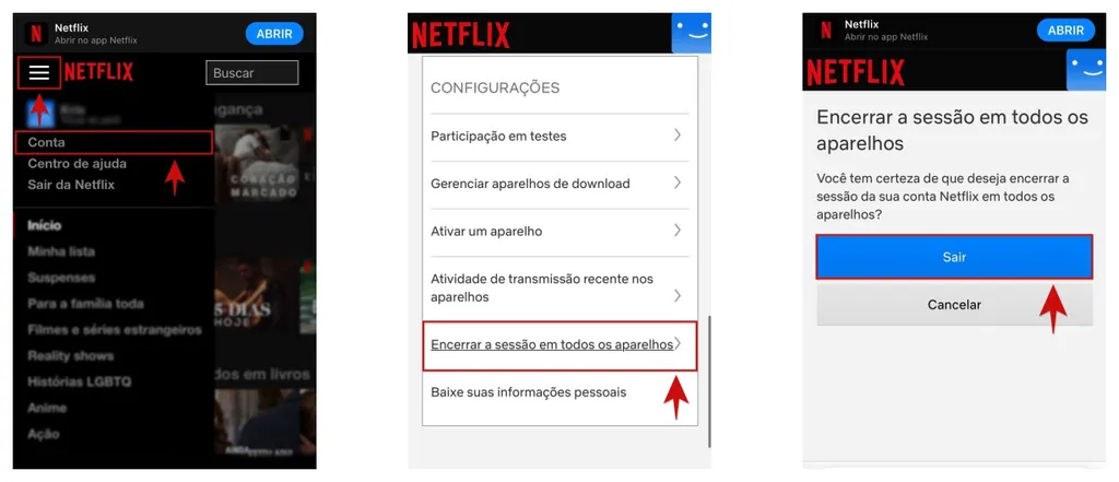 Como sair da Netflix e deslogar de aparelhos indesejados à distância