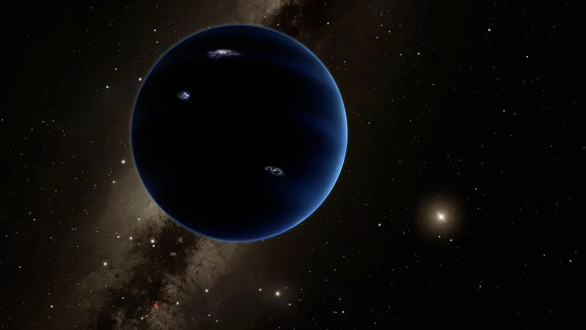 Ilustração do hipotético Planeta 9 (Imagem: Reprodução/R. Hurt/Caltech)