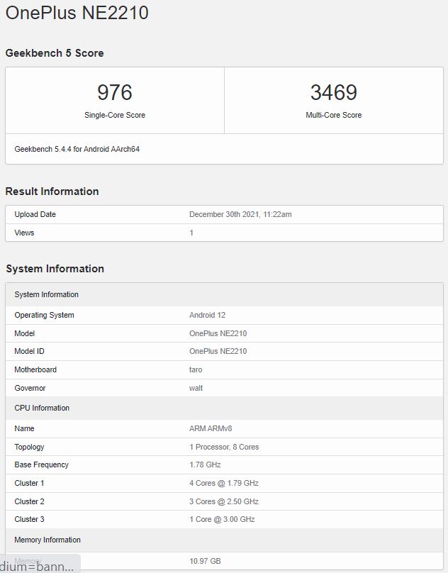 OnePlus 10 Pro terá número de modelo NE2210 (Imagem: Reprodução/MySmartPrice)