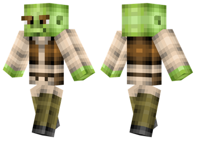 Skin de Shrek em Minecraft (Imagem: Minecraftskins.net)