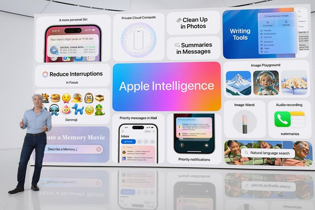 Apple Intelligence começa a desembarcar no iPhone (Imagem: Reprodução/Apple)