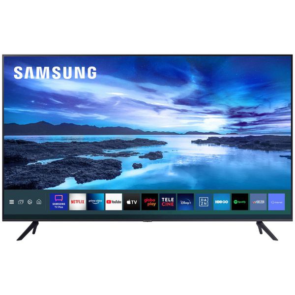 Samsung Smart TV 75´´ UHD 4K 75AU7700, Processador Crystal 4K, Tela sem limites, Visual Livre de Cabos, Alexa Built In - UN75AU7700GXZD