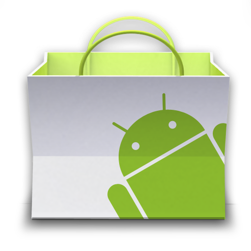 Esse era o logo do Android Market (Imagem: Reprodução/Google)
