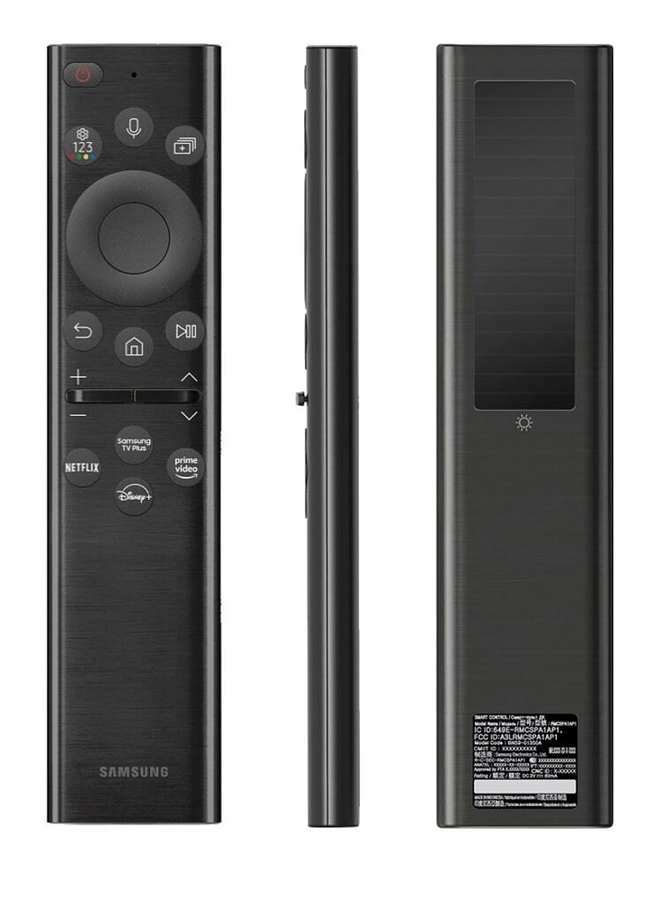 Novo controle de TVs Samsung tem design atualizado e carrega pelo Wi-Fi (Imagem: Reprodução/Samsung)