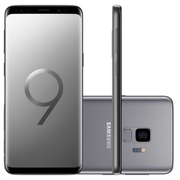Smartphone Samsung Galaxy S9 128GB Cinza Tela 5.8" Câmera 12MP Android 8.0 [NO BOLETO]