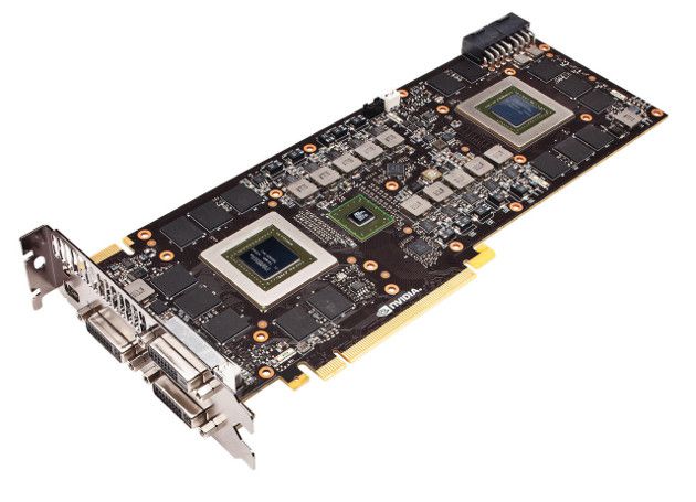 Nvidia GTX 690 - Duas GPUs GTX 680 combinadas em uma única placa Nvidia GTX 690 - Duas GPUs GTX 680 combinadas em uma única placa