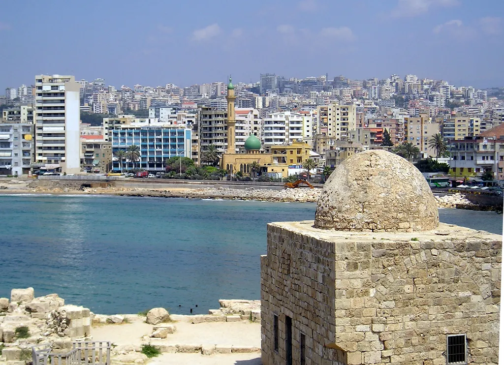 Vista de Sídon a partir do Castelo do Mar (Imagem: Heretiq/CC-BY-S.A-2.5)