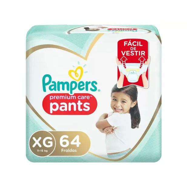 Fralda Pampers Premium Care Pants Calça Tam. XG 11 a 15kg 64 Unidades 107215 Canaltech Ofertas