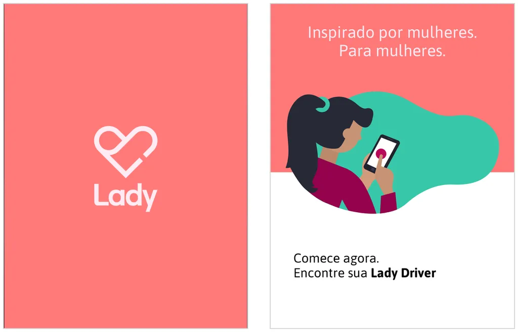 Lady Driver é app estilo "Uber para mulher" e exclusivo para público feminino (Captura de tela: Caio Carvalho)
