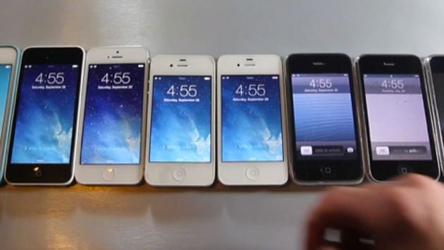 Vídeo mostra evolução da performance de todos os 8 iPhones já lançados