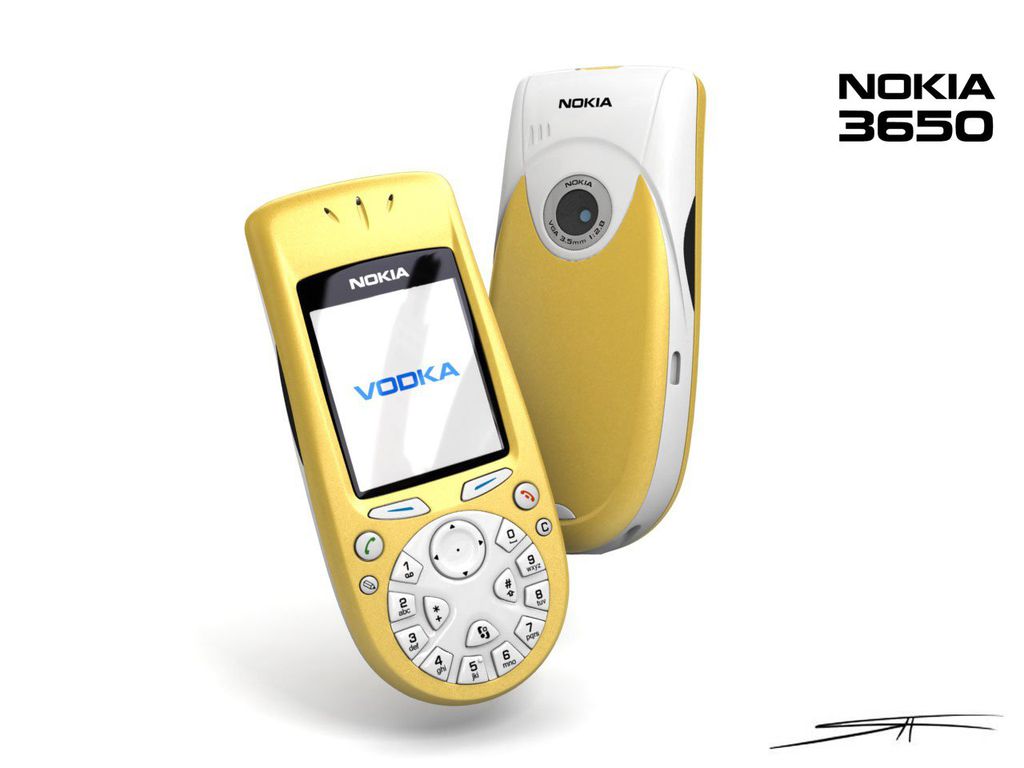 Nokia 3650 tem design bastante único (Imagem: Reprodução/Phonesdata)