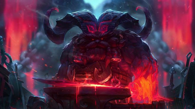 Ornn, o campeão Ferreiro é conhecido por ser muito resistente no LoL (Imagem: Divulgação/Riot Games)