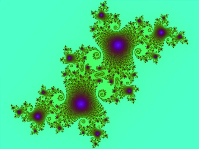 Os fractais são repetições geométricas na parte igual ao todo, como visto na figura (Imagem: Eequor/Domínio Público)