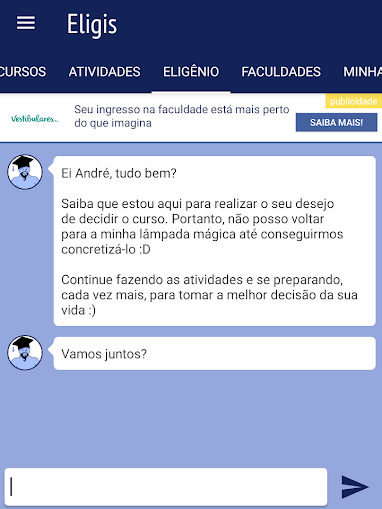 Converse pelo chat (Imagem: André Magalhães/Captura de tela)