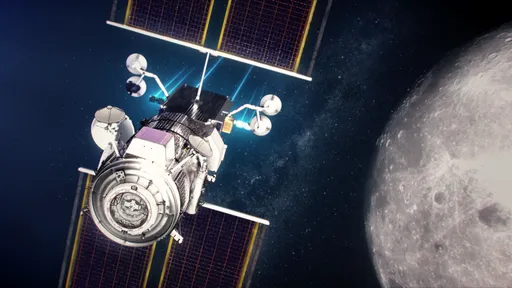 Veja como será a estação lunar Gateway acoplada à nave Dragon XL com essas artes