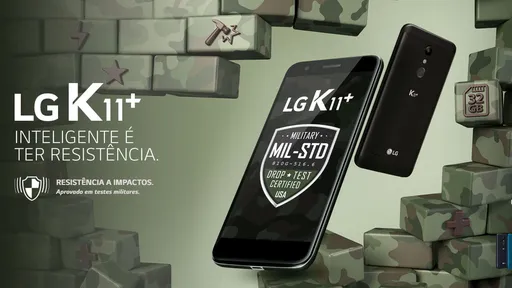 LG K11+ o smartphone mega resistente a quedas está em promoção no Magazine Luiza