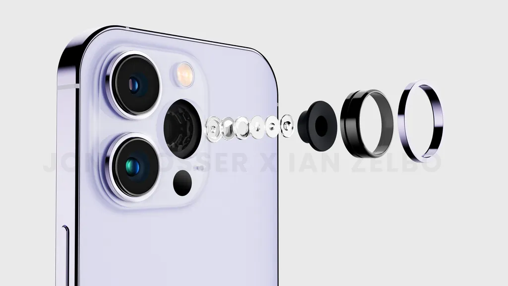 iPhone 14 Pro e 14 Pro Max terão módulo de câmera maior com novo sensor principal de 48 MP e ultrawide mais clara (Imagem: Reprodução/FrontPageTech)