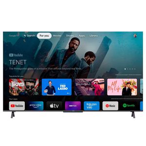 Smart TV QLED TCL Google TV 50 C725 UHD 4K, 3 HDMI, 2 USB, Bluetooth, Wi-Fi, Alexa e Google Assistente, IA, Chumbo - 50C725