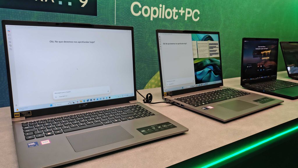 Imagem dos notebooks Acer