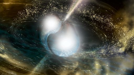 Quanto ouro uma colisão entre estrelas de nêutrons pode gerar? Spoiler: muito!