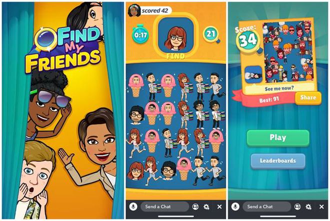 A nova plataforma de jogos do Snapchat (Imagem: Snapchat)