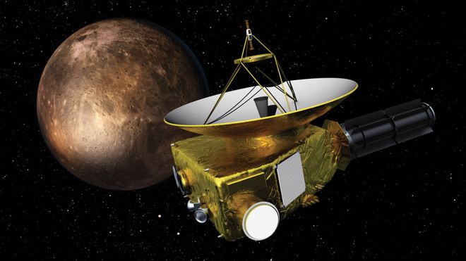 Ilustração da New Horizons próxima a Plutão (Imagem: NASA)