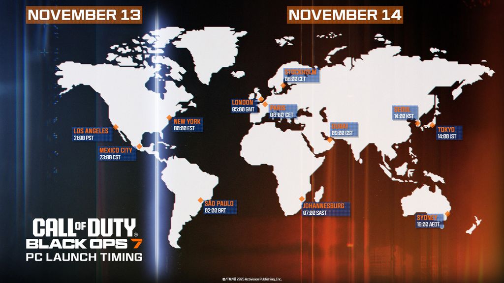 Imagem do roadmap de COD Black Ops 7