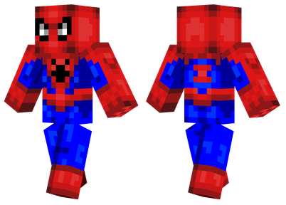 Skin de Homem-Aranha em Minecraft (Imagem: Minecraftskins.net)