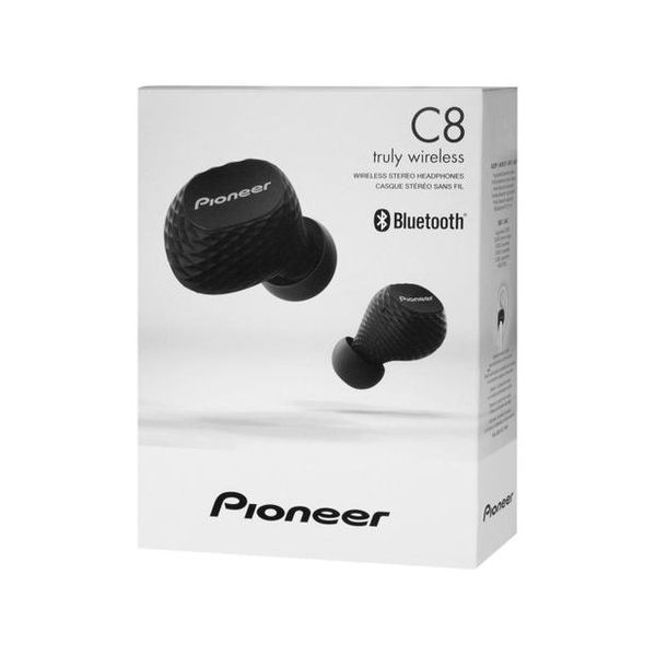 Fone de Ouvido Bluetooth Pioneer SE-C8TW-B - Intra-auricular com Microfone Resistente à Água
