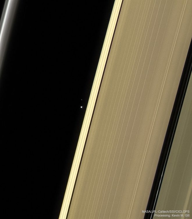 Imagem:  NASA/ESA/JPL-Caltech/SSI/Cassini Imaging Team/Kevin M. Gill